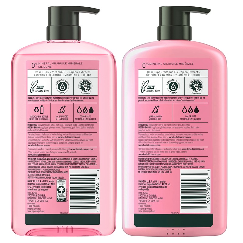 Herbal Essences Shampoo & Conditioner Set, Rose Hips - Smooth