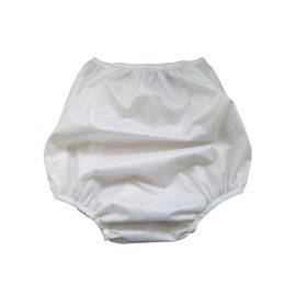 Ladies Plain White Waterproof Incontinence Briefs Pants Knickers (3XL, White)