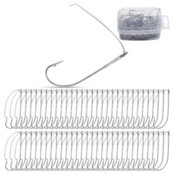 Goture Weedless Fishing Hooks Wacky Worm Hooks Wacky Rig Fishing