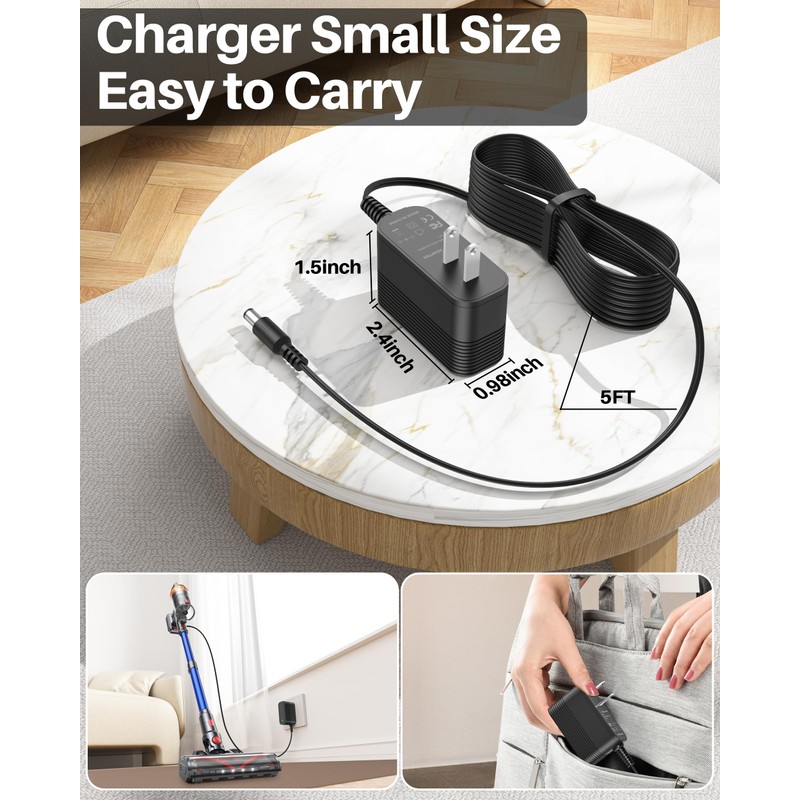 36V Charger Fits for Smoture VAC01 VAC02 VAC03, for Lirios