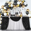 Tablecloth Black Sequins, 125 x 200 cm Rectangular Glitter Tablecloth,