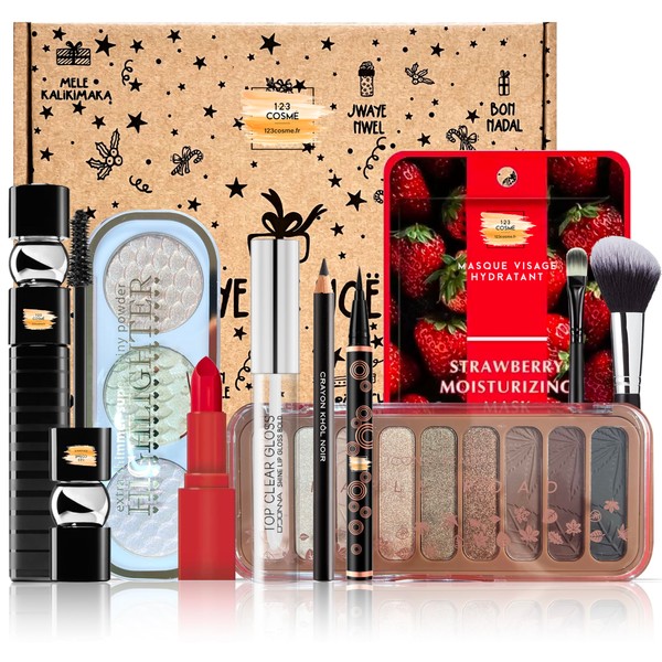 Christmas Make-Up Set - 10 Makeup Essentials in a Special Christmas Box