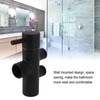 Shower Head Diverter Black Rustproof Leakproof Wall Mounted Shower Arm