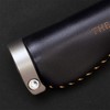 THEODORE CYCLE GRIP Bicycle Grips Italian Genuine Leather (128 Black)