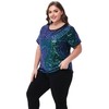 Anna-Kaci Women's Sequin Tops Plus Size Round Neck Sparkle Glitter