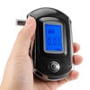 LCD Digital Breath Tester Mini Portable Blowing Type Professional Breathalyzer