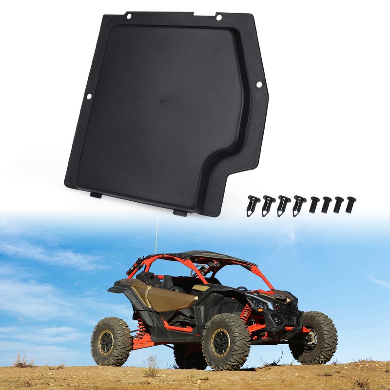 CUSAUTV X3 Battery Cover Kit Compatible with Can Am Maverick