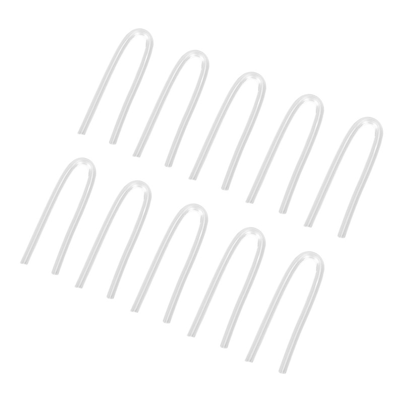 10PCS BTE Preformed Sound Tube Silicone Replacement Accessory Sound Aid