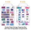 New brothread Double-Sided Storage Organizer/Box with Total 48 Adjustable Compartments,