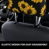 DSSWTP Sunflower Pattern01 Universal Car Headrest Cover Soft Car Seat
