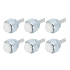 PATIKIL 1" Roller Ball Transfer Bearing, 6 Pcs Round Ball Unit Nylon, Carbon Steel Casters for Conveyor Roller Stand Transmission Furniture