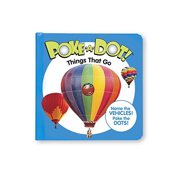Melissa & Doug 41354 Poke-a-Dot Things That Go | Activity Books | 3+ | Gift for Boy or Girl, Multi-Color