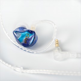 syeindunce Kinera Celest Wyvern Qing 10mm Dynamic Driver in-Ear Monitor Earphones, 1DD Wired Earbuds, HiFi IEM Headphones, Featuring 3D-Printed Semi-Custom Design Shell (Without Mic, Blue)