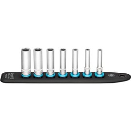 Hazet 850LG-SR/7 SmartRail 1/4" Metric Deep Socket Set, 7 Pieces