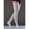 Futuro Anti-Embolism Stockings, Thigh Length Closed Toe, White, Medium, Moderate