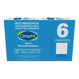 Jabon Corporal En Barra, Cetaphil, 6 Pzs De 127g C/u