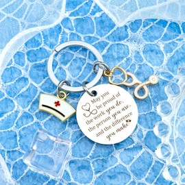 Nurse Gifts for Women Keychain Nurse Appreciation Gifts for Labor Delivery Nurses Medical Assistants Nurses Graduation Gift for Nursing Students Thank You Nursing Week Christmas Gift for Practitioner