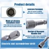 10pcs 1/4 Inch Hex Allen Key Drill Bit Set,8mm Magnetic