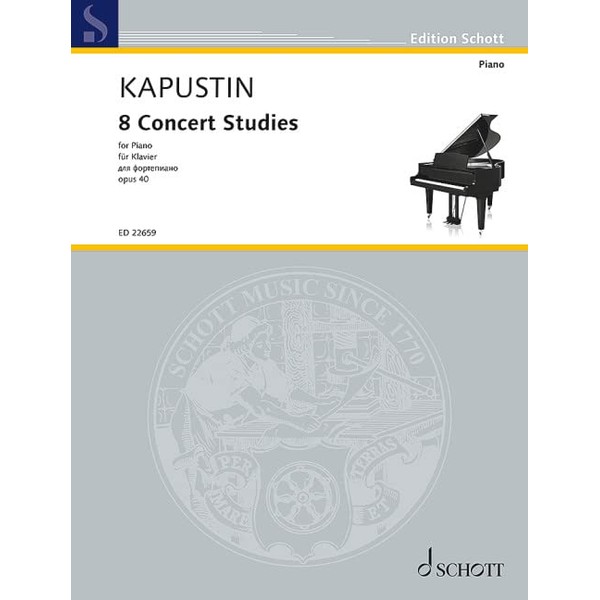 Hal Leonard Kapustin- Eight Concert Studies, Op. 40- Piano