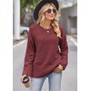 Jhsnjnr Womens Stylish Jumpers Oversized Pullover Baggy Long Sleeve Crew