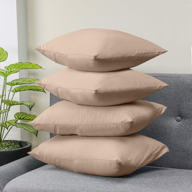 Utopia Bedding Cushion Covers Pack of 4 – Pillowcases (50