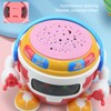 Baby Drum Robot Toy 360 ° Rotation Music Light Projection