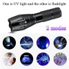 Unbranded UV Flashlight Black Light Super Bright 120000lm Torch Ultra