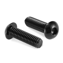 5/16-18 x 1-1/4" Button Head Socket Cap Bolts Screws, 20Pcs 304 Stainless Steel 18-8, Allen Hex Drive, Black Oxide by SG TZH(with Hex Spanner)