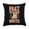 Feet Fixers Unite Foot Care Ankle Specialist Foot Surgeon Throw