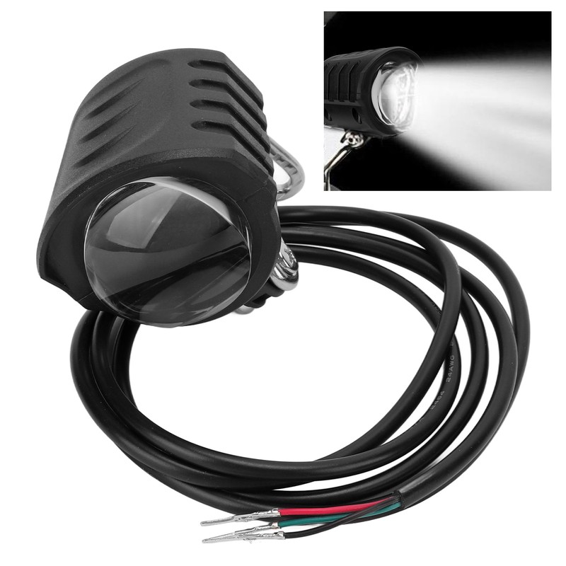 Electric Scooter Headlight Bright LED Inbuilt Horn Waterproof Easy Installation