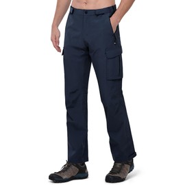 33,000ft Men's Rain Pants Waterproof Lightweight Breathable Golf Over Pants for Hiking Travel Cycling Outdoor Navy Blue