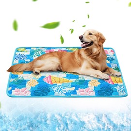 LOMUG Cooling Mat for Dogs, Cooling Blanket Dogs, Self-Cooling Dog Mat, 100 x 70 cm, Cooling Blanket for Dogs, Non-Slip Dog Cooling Pad, Dog Cooling Mat, Self-Cooling for Home, On the Go or in the Car