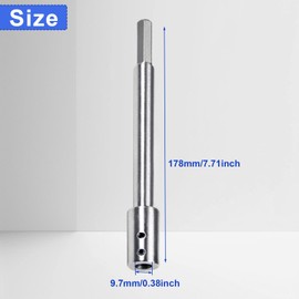 7 inch Forstner Bit Extension for Adding Over 5-3/4 inches of Drilling Depth to Your Forstner Bit Ideal for Wood Turners Furniture and Construction (3/8 inch Collet)