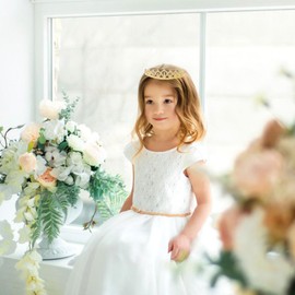 FZBNSRKO 8 Pcs Rhinestone Headbands,Princess Crown Headband Crystal Hair Bands Metal Bridal Tiaras Wedding Headband Hair Accessories for Baby Girls Teen,multiple silver crown headbands