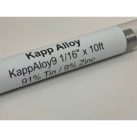 KappAloy9 tin solder for Aluminum to Aluminum and Copper- 1/16" x 9 foot tube