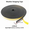 Topiverse Weather Stripping Door Seal Strip, Strong Adhesive, Weatherproof, Reduce