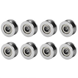10pc V624ZZ Bearing Steel Sealed Ball Bearings V Groove Ball Bearing Pulley 4x13x6mm/0.15"x 0.51âx 0.23"