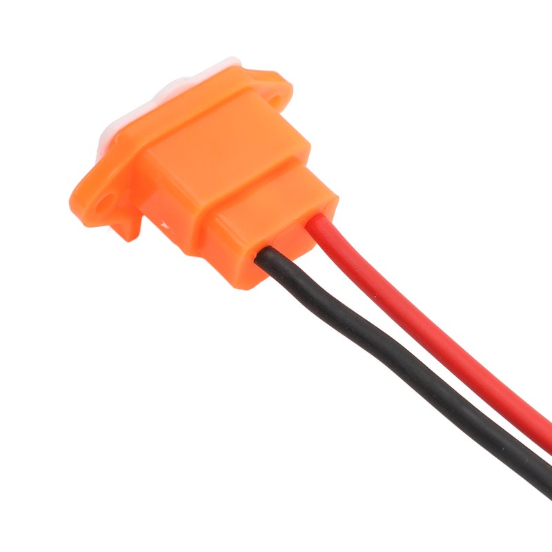 Electric Bike Charging Port Socket with Waterproof Cover Cable Connector