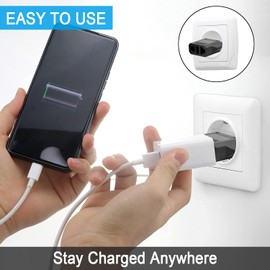 US to Europe Travel Plug Adapter- 6 Pack European Plug Adapter, Type C Travel Plug Adapter, Travel Adapter Europe, European Outlet Wall Plug Adapter Power Converter (Black)