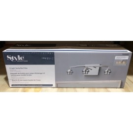 Style Selections 3-Light CHROME Transitional Vanity Light Fitter