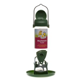 Walter Harrison's Wild Bird Flip Top Green Hanging Mealworm Garden Bird Feeder - Large - 30 cm