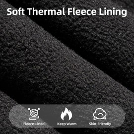 ROCKBROS Skull Cap for Men Women Thermal Helmet Liner Winter Hats for Running Cycling Ski Beanie Black