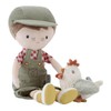 Little Dutch 4563 Rag Doll Cuddly Doll Farmer Jim with