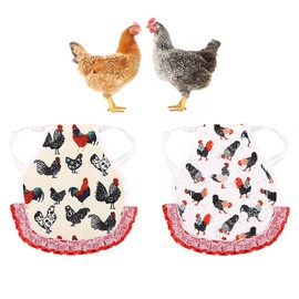 Chicken Saddles Hen Apron with Elastic Strap,2Pcs Standard Chicken Saddle Hen Apron with Elastic Straps Back Wing Protector, Chicken Saddle for Hens,Chicken Saddle Hen Aprons Jacket Straps Hen Apron