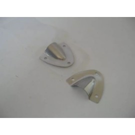 Unbranded Stainless Steel Clamshell Vent / Wire Cover Clam Shell Pair