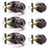 Brotima 3 Pack Entry Door Locksets with Single Cylinder Deadbolt,