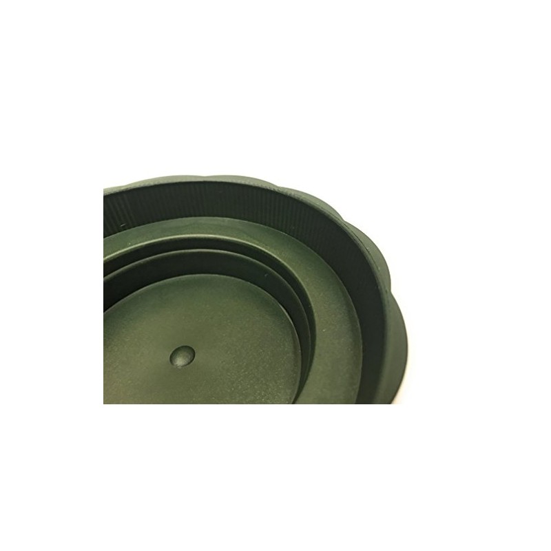 INERRA Floral Junior Bowls - Green Round Plastic Florist Dishes