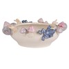 Creative Co-Op Stoneware Planter with 3D Snails, Mushrooms, and Frogs