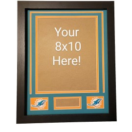 Chase MIAMI DOLPHINS New 11x14 Custom Frame Kit For 8x10 Photo MARINO TUA  SHULA HILL
