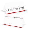 Logbuch-Verlag 10 Greeting Cards Heart Man White Black Red with